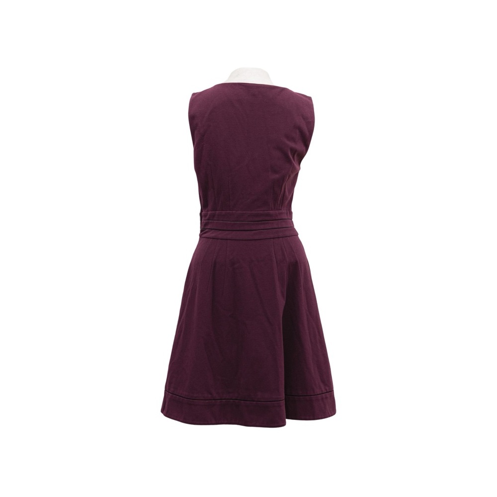 Diane Von Furstenberg ‘Georgette’ Ponte Fit & Flare Dress in Brazen Plum Size 6 - Picture 4 of 12